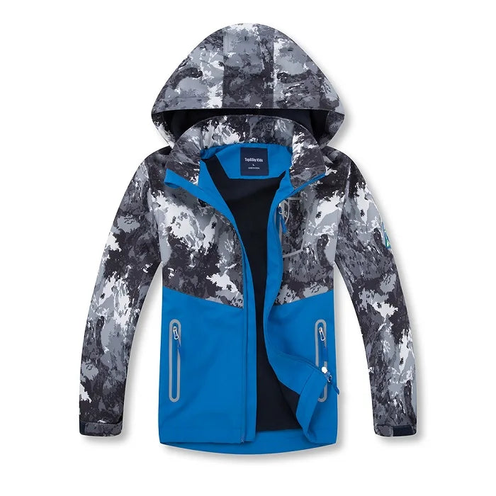 Parka Enfant Imperméable Coupe-Vent – Capuche, 3 à 12 Ans