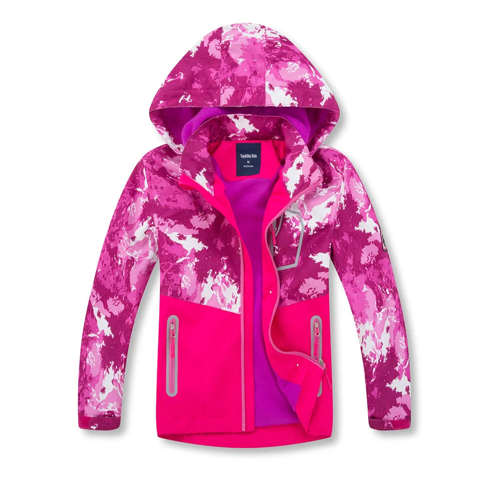 Parka Enfant Imperméable Coupe-Vent – Capuche, 3 à 12 Ans