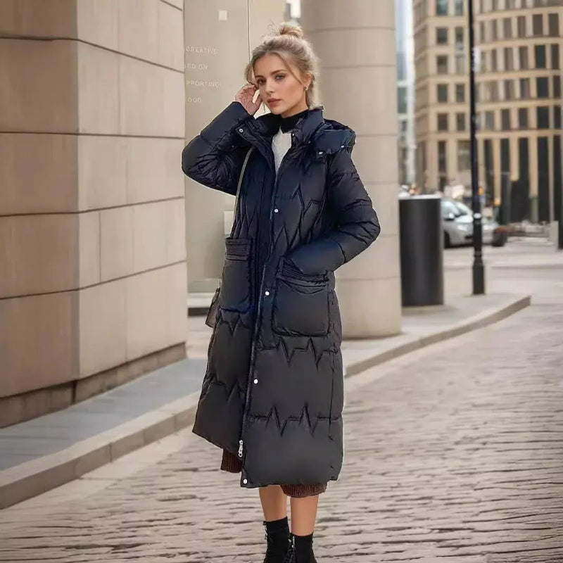 Parka femme élégante, parka chaude femme hiver idéale pour froid intense, manteau d'hiver tendance et confortable