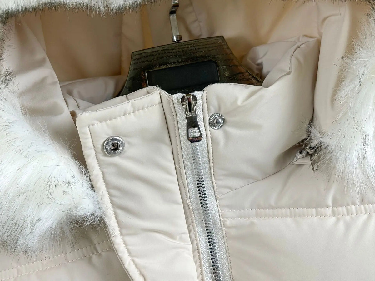 Parka Fille Chaude Matelassée – Coupe-Vent, 5 à 12 Ans