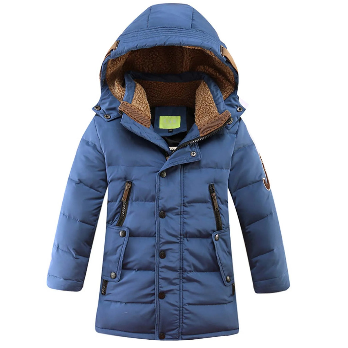 Parka Garçon Doudoune Longue Imperméable – Duvet, 7 à 14 Ans