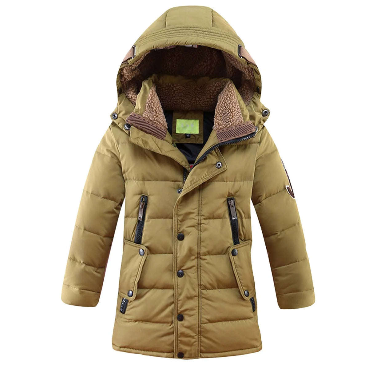 Parka Garçon Doudoune Longue Imperméable – Duvet, 7 à 14 Ans