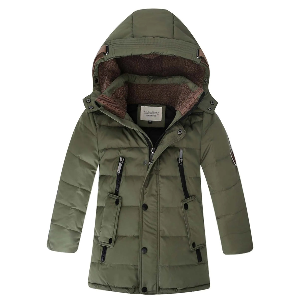 Parka Garçon Doudoune Longue Imperméable – Duvet, 7 à 14 Ans
