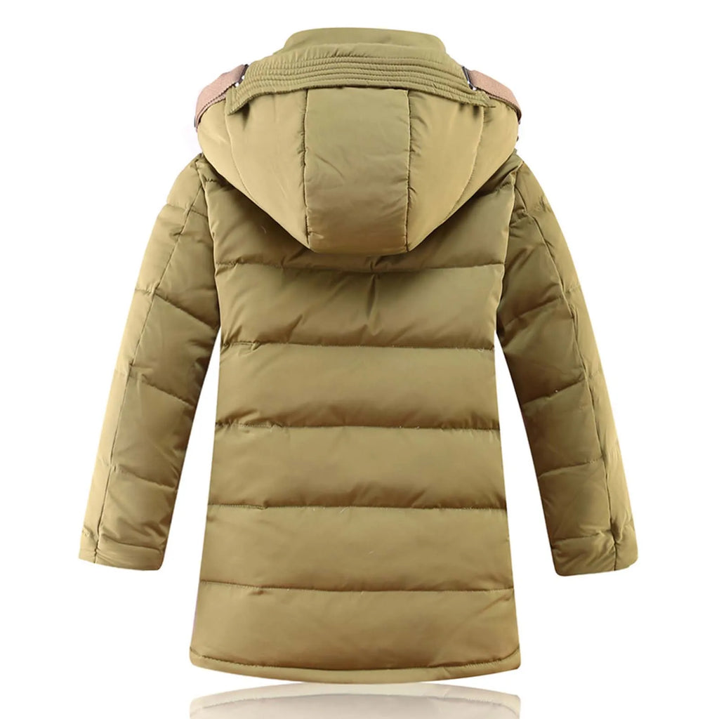 Parka Garçon Doudoune Longue Imperméable – Duvet, 7 à 14 Ans
