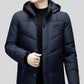 Parka bleu marine homme avec doublure intérieure pour une protection efficace contre le froid