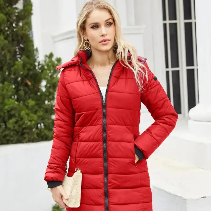 Parka femme imperméable vert militaire – La Sentinelle, modèle polyvalent avec capuche.