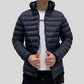 Parka doudoune homme avec tissu extérieur déperlant, alliant style et chaleur