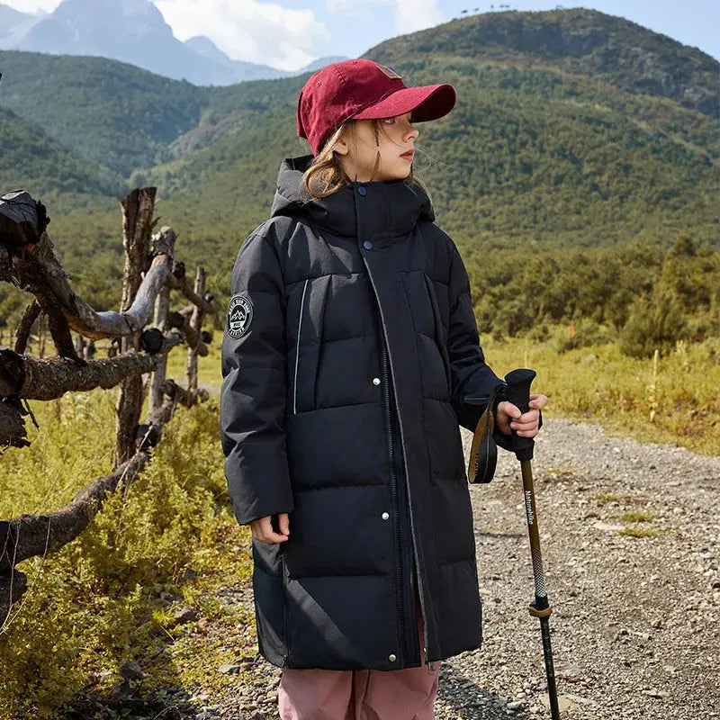 Parka fille 10 ans liberté mouvement , coupe ergonomique légère chaleur confortable


