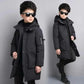Parka enfant garçon avec capuche noire pour protection thermique et style