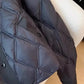 Parka femme hiver chaude en duvet bleu foncé avec coupe féminine et protection efficace