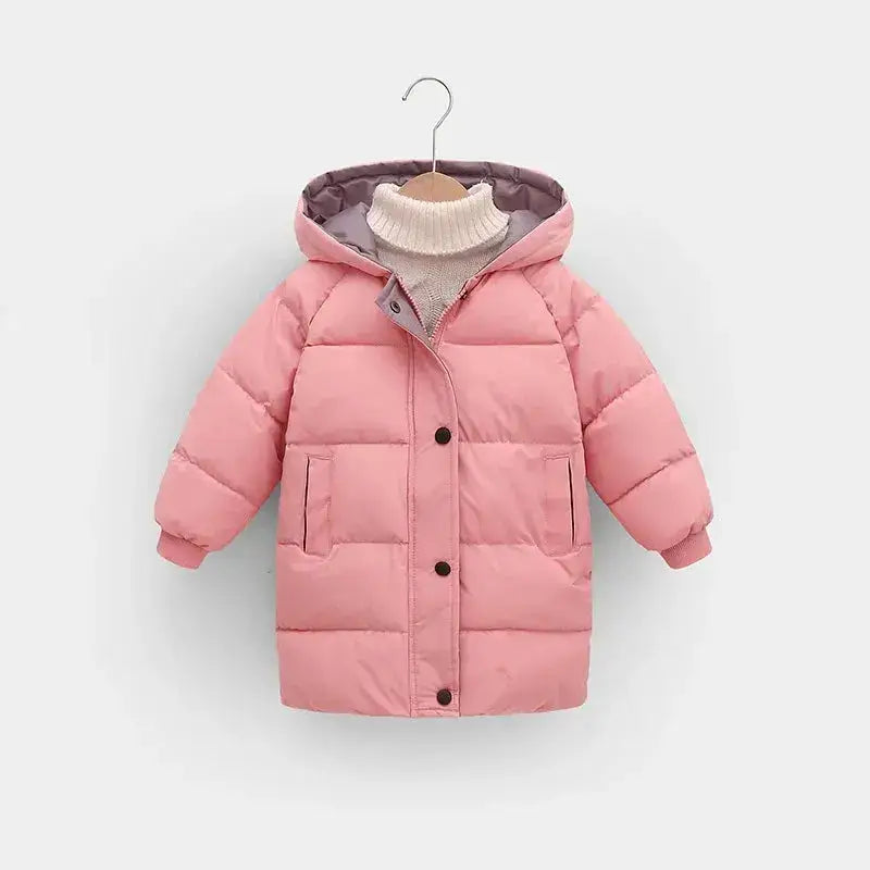 Parka fille 12 ans, manteau enfant rose pour activités extérieures