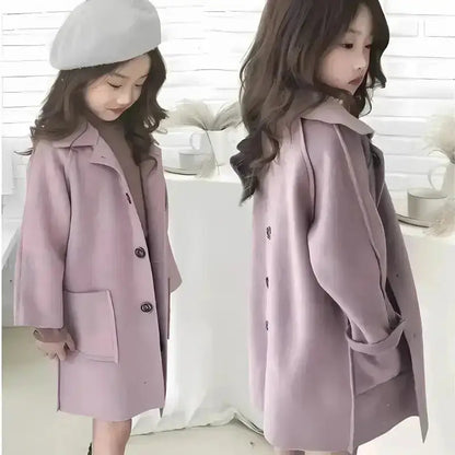 Parka fille chaude pour hiver enfant, manteau d’hiver résistant avec capuche en fourrure