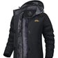 Parka hiver femme homme, tissu extérieur déperlant, capuche réglable, veste imperméable et isolante