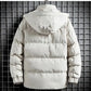 Parka hiver homme avec doublure matelassée, tissu extérieur déperlant, veste à capuche