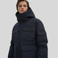 Parka homme avec doublure intérieure, capuche réglable et poches flap
