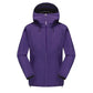Parka homme imperméable avec capuche violette, fermeture éclair et cordons ajustables
