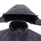 Parka imperméable homme avec doublure légère, capuche amovible et usage quotidien