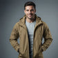 Parka K-Way Homme veste softshell tactique en tissu imperméable avec capuche réglable