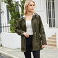 Veste imperméable kaki femme avec capuche pour femme parka kaki femme