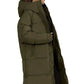 Parka femme longue olive verte avec capuche pour un style chaud et tendance
