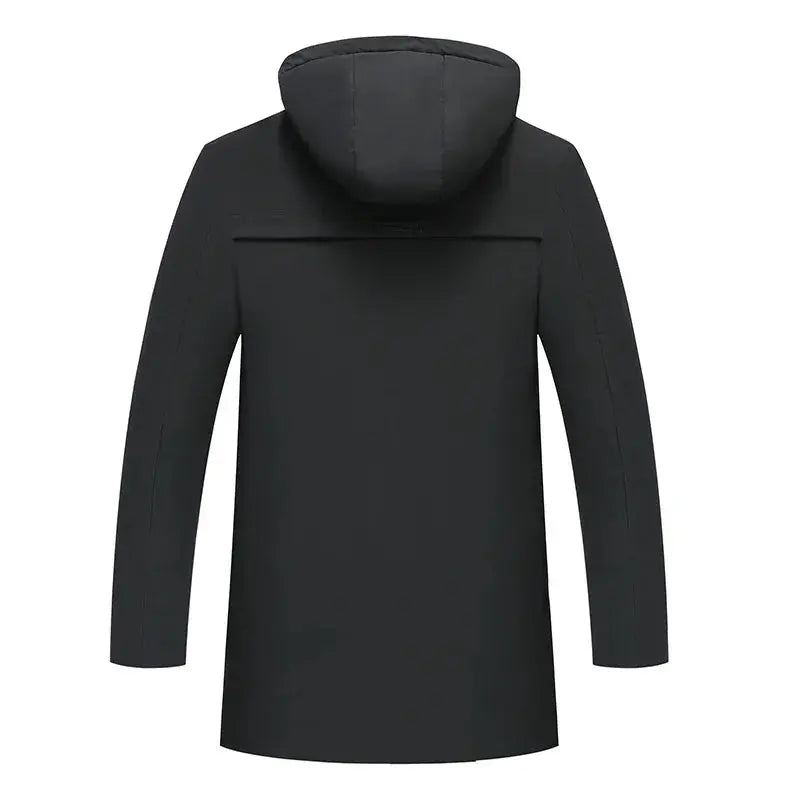 Fermeture zip étanche rabat coupe-froid longue parka homme protection infiltrations air